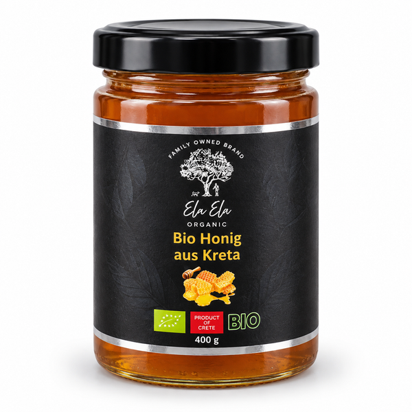 Bio-Honig aus Kreta Thymian und Pinien 400 g