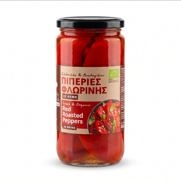 Bio-Florina-Paprika, geröstet in Salzlake, 450 g